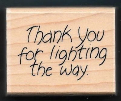 GRACIAS POR ILUMINAR EL CAMINO Palabras Faro CERCA DE MI CORAZÓN Sello de Goma Foto 1 de 2