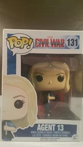 Funko Pop Marvel Captain America Civil War Agent 13 #131 Vinyl Figure Toy New - Picture 1 of 6