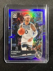 2020-21 Panini Donruss Optic D'Angelo Russell Viola Prizm #57 Lupi di legno - Foto 1 di 2