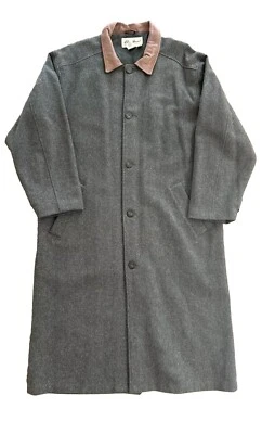 Gabardina de Colección EDDIE BAUER Lana Espiga Cuero Verde HOMBRE Mediana Foto 1 de 4