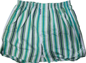 Aquascutum Japan Boxer Underwear Gradient Striped Green Grey Navy Size M / L NIB - Picture 1 of 23