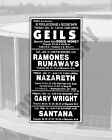 1977 The J. Geils Band Money Cobo Arena Detroit concert journal annonce 8x10