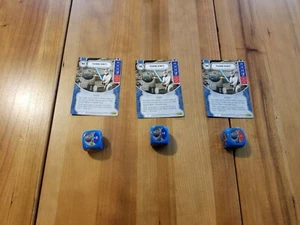 Star Wars Destiny Training Remote x3, Card and Dice, Empire at War, Never Used! - Picture 1 of 2