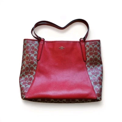 Coach Shoulder Bag G1481 33480 Red Leather Purse Tote  - Image 1 of 4