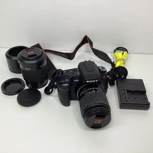 Sony DSLR-A300 Digital Camera with Lenses, Lens Hoods and SD Card (D1) W#666 - Picture 1 of 15