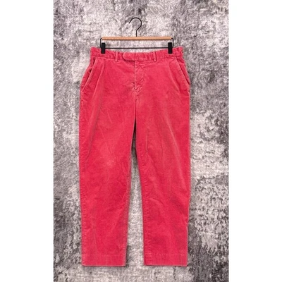Pantalones Polo Ralph Lauren Vintage 32 x 27 Para Hombre Rosa Pana Slim Pantalones Foto 1 de 4