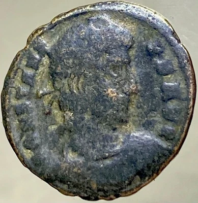 Antigua moneda romana emperador Constante 342-348 dC genuina 2 diosas victoria Foto 1 de 4