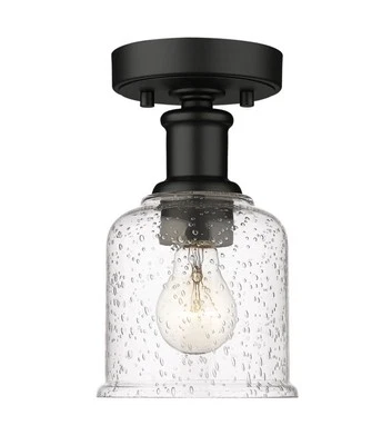 Z-Lite Bryant 1 luz 5,5 pulgadas bronce montaje empotrado luz de techo, 734F1-MB - negro Foto 1 de 4