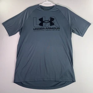 Under Armour Camicia Uomo Grande Sciolta Manica Corta Blu Performance - Foto 1 di 8