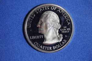 2000 S MASSACHUSETTS SILVER PROOF STATEHOOD WASHINGTON QUARTER #K57327 - Picture 1 of 2