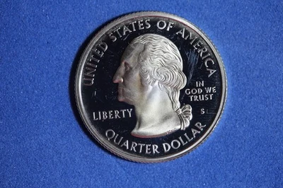 2000 S MASSACHUSETTS SILVER PROOF STATEHOOD WASHINGTON QUARTER #K57327 - Image 1 of 2