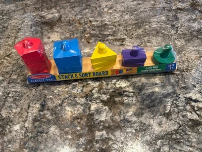 Melissa & Doug apilar y clasificar tablero - Juguete educativo de madera para 2+ años Foto 1 de 3