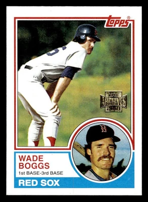 2001 TOPPS ARCHIVES WADE BOGGS 307 MINT BASEBALL BOSTON RED SOX - Image 1 of 2