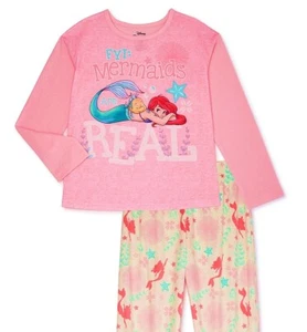 The Little Mermaid Ariel Pajamas Girls Size 6-6x 7-8 Medium Disney Princess NWT - Picture 1 of 4