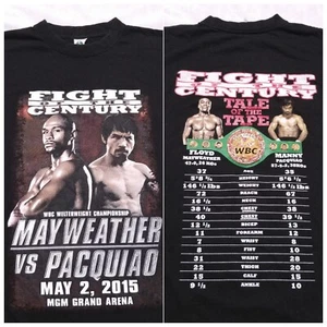 Mayweather Vs Pacquiao T-shirt 2015 Las VegasPromo Mens Size 2XL Black Crew Neck - Picture 1 of 15