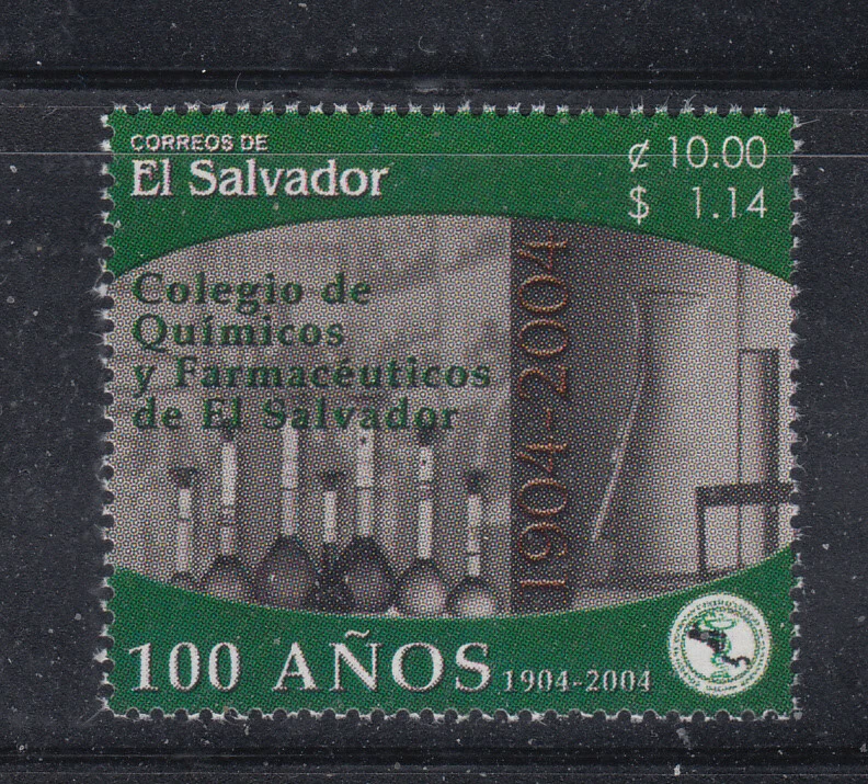 El Salvador 2004 Sc 1602 Chemistry College como nuevo nunca con bisagras  Foto 1 de 1