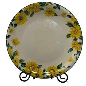 Plato redondo de repuesto vintage Thomson cerámica girasol 12" - Imagen 1 de 6