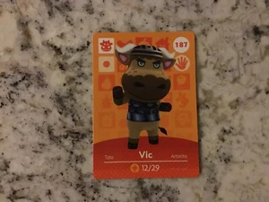 VIC 187 Animal Crossing Amiibo Original Nintendo Mint Karte aus Serie 2 - Bild 1 von 1