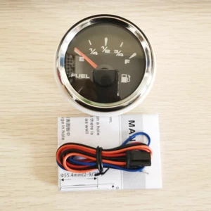 52mm 2-1/16" Fuel Level Gauge 73-10ohms 0-90ohms 10-180 0-190 240-33 7 Color LED - Picture 1 of 7