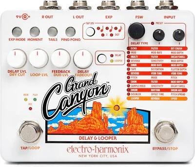 Electro-Harmonix Grand Canyon Delay & Looper Guitar Effect Pedal - Image 1 of 4
