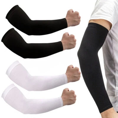 UV Sun Protection Arm Sleeves for Men Women Outdoor UPF 50+ Cooling Arm Sleeves - Image 1 of 4