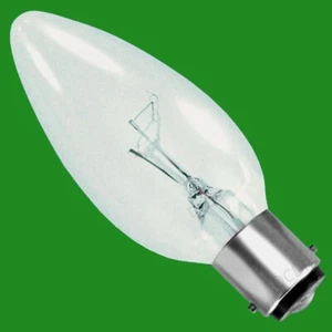 6x 25W Clear Candle Dimmable Filament Light Bulb B15 SBC Small Bayonet Cap - Picture 1 of 1