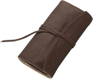Pilot Pensemble Leather Pen Case for Five Pens w/Zipper DarkBrown PSRF5-01-DBN - Picture 1 of 3