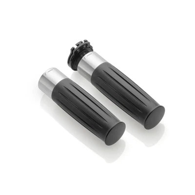 Coppia di manopole Rizoma per Harley Davidson LEGEND GR230CH Silver diam 25,4 mm - Immagine 1 di 2