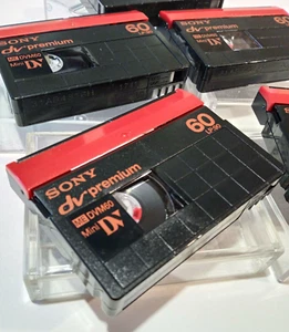 SONY Premium MINI DV 60 Minute Video Cassette - Picture 1 of 3