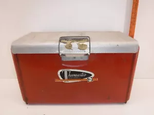 Vintage Poloron Inc. Thermaster Chest Cooler Red Made in USA. Broken Latch. - Picture 1 of 15