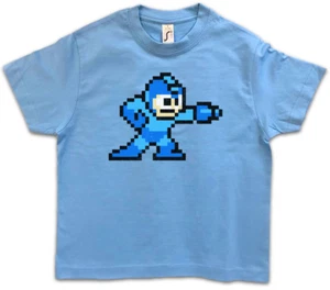 MEGA BOY Kids Boys T-Shirt Man Game 16 Bit Retro Video Game Console Konsole NES - Picture 1 of 1
