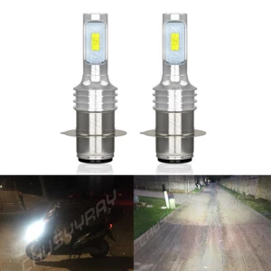 BA20D H6 High Power LED Motorcycle Hi/Lo Beam Bulb Headlight Fog Light 6000K USA - Picture 1 of 12