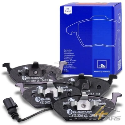 ATE BREMSBELÄGE +WARNKONTAKT SATZ VORNE FÜR VW BORA GOLF 4 5 6 JETTA 3 4 POLO 9N - Bild 1 von 4