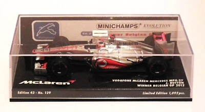 1/43 Minichamps  McLaren MP4-27 # 3 Jenson Button Winner 2012 Belgian GP - Image 1 of 2