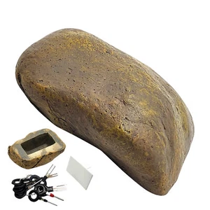 Simulated Stone Key Box Hider Outdoor Decorative Rock Waterproof Fake Lock Resin - Picture 1 of 9