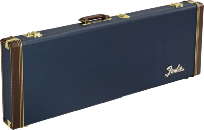 FENDER Série Classique Étui En Bois Strat/Tele, Bleu Marine - Photo 1/3