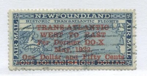 Newfoundland 1932 overprinted $1.50 Dornier DO-X Air Mail used - Picture 1 of 1