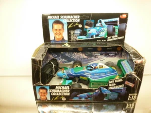 DICKIE 19303 BENETTON FORD F1 RACE CAR - #1 SCHUMACHER 1:18 - GOOD IN BAD BOX - Imagen 1 de 8