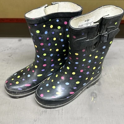 Botas de Lluvia Western Chief Niña Lunares Brillantes Nieve Talla 12 Foto 1 de 4