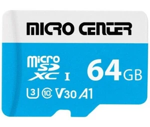 Micro Center SD Card 64GB 128GB Class 10 TF for Smartphones Tablets Drones SDXC - Picture 1 of 12