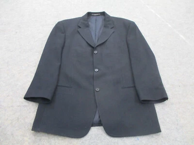 Hugo Boss Blazer Mens 42 S Black Coat Wool 3 Button Jacket USA Made - Image 1 of 4