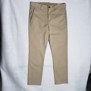 Pantalones chinos Rag & Bone para hombre 33 ajustados beige caqui ajuste 1 frente plano - Imagen 1 de 12