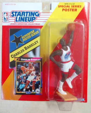 1992 Charles Barkley NBA Starting Lineup Collectible Action Figure - Sealed Cover