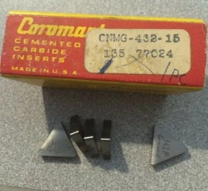 SANDVIK Coromant CNMG 432 15 135 HIP Lathe Carbide Inserts 5 Pcs New Tools - Picture 1 of 1