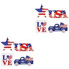 8 pcs Fourth of July Wooden Sings Independence Day Party Patriotic Signs