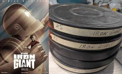 🎞️ 35mm Iron Giant CINEMA FILM  5 REELS Complete Brad Bird movie 2000 Classic - image 1 of 4