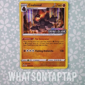Tarjeta Pokémon Coalossal SWSH024 Black Star Promo SWSH Rebel Clash Prerelease LP - Imagen 1 de 2