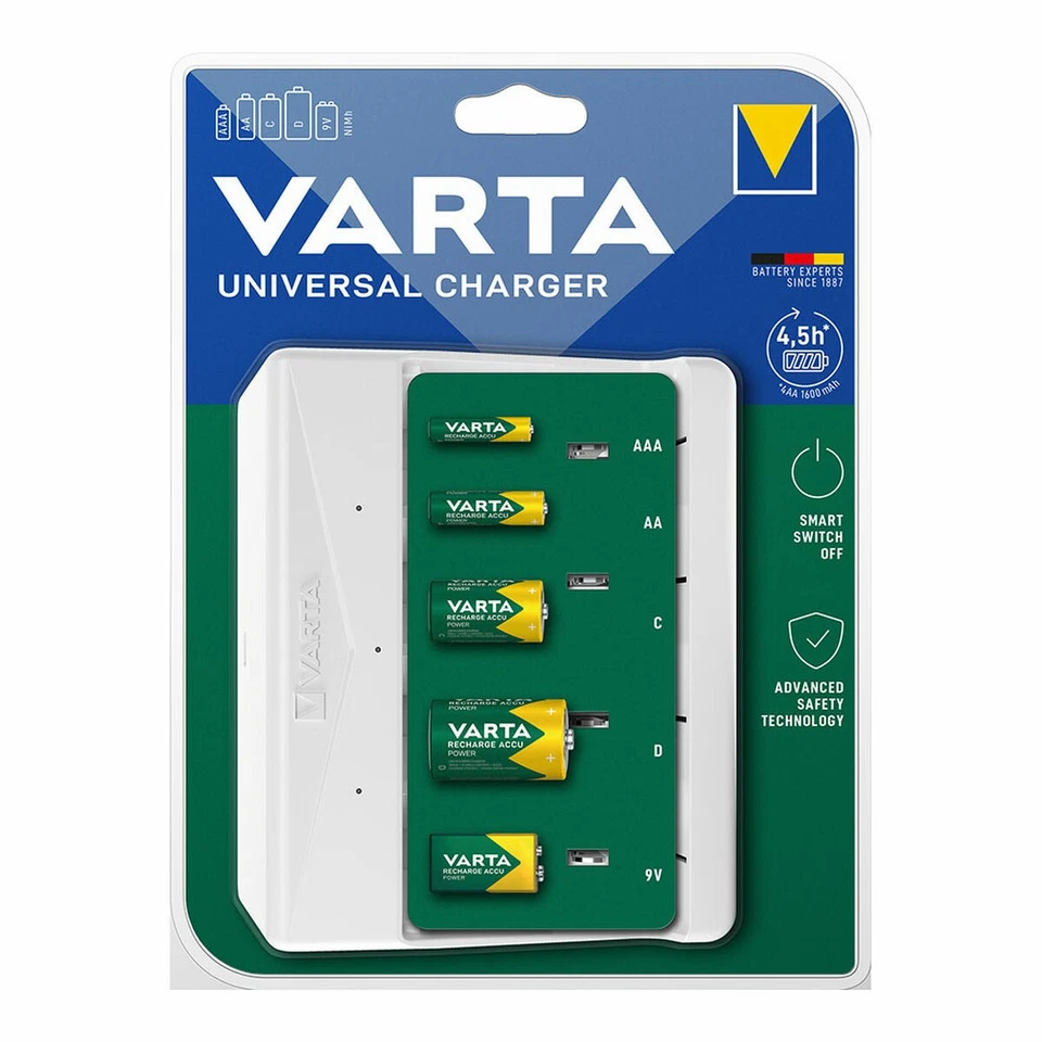 Varta Universal Charger Nichel-Metallo Idruro (NiMH) 57658101401