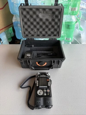OLYMPUS LS100 MULTI-TRACK LINEAR PCM AUDIO RECORDER w/ Molded Plastic Carry Case - Image 1 of 4