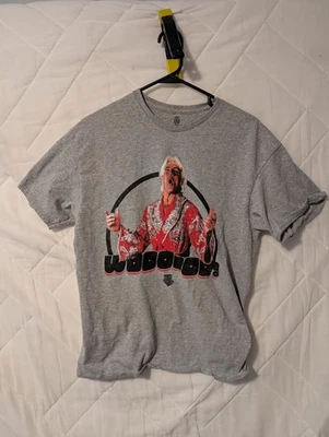 Ric Flair Gris Camiseta Wooooo Grande wwe Foto 1 de 3
